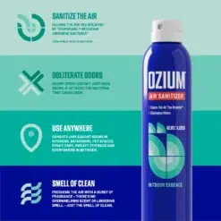 Xịt khử mùi ô tô Ozium Outdoor Essence - 100ml 12 Xịt khử mùi ô tô Ozium Outdoor Essence - 100ml - Ảnh 5