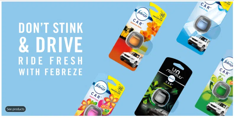 Nước Hoa Xe Hơi Febreze Car - Số 1 tại Mỹ 2 Nước Hoa Xe Hơi Febreze Car